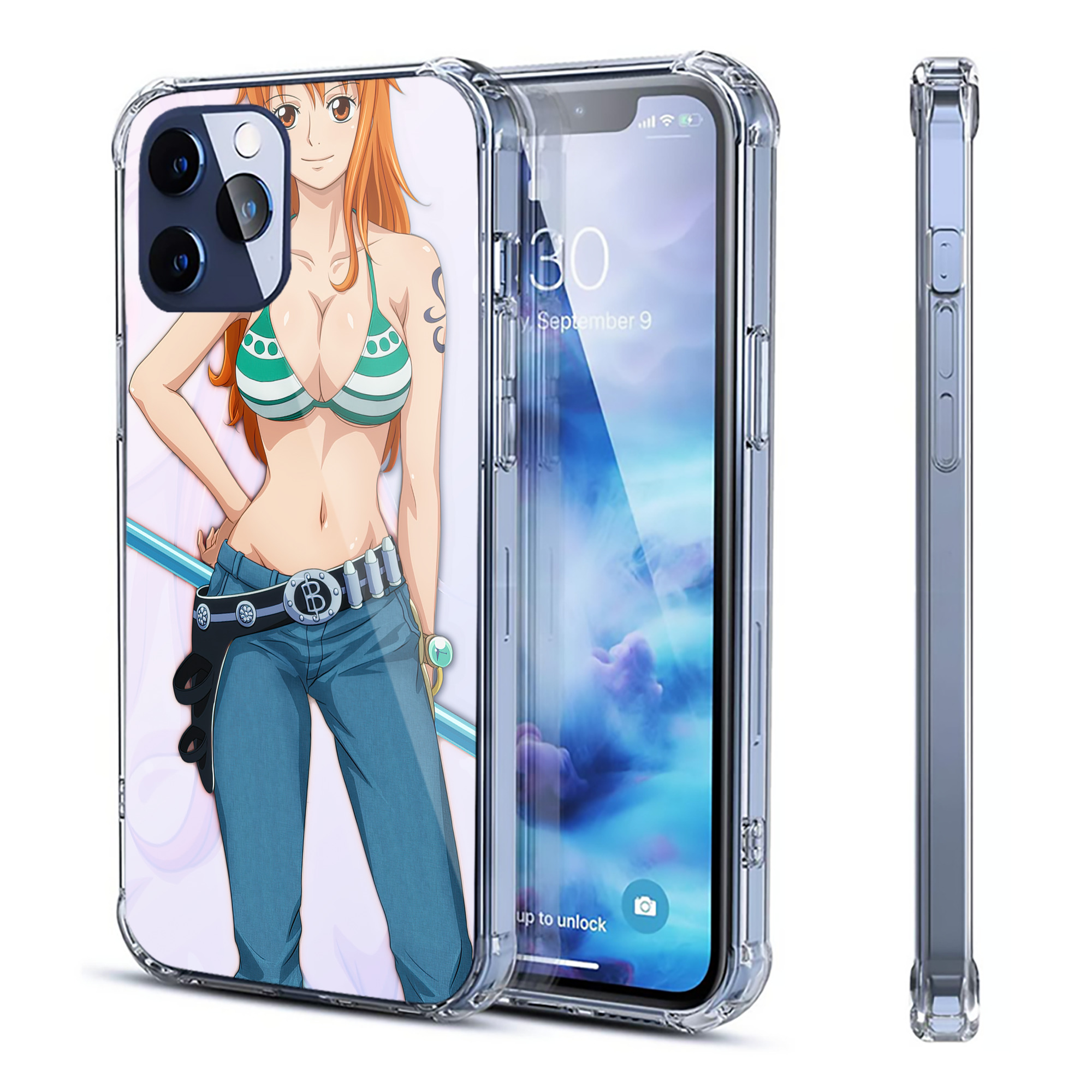 （画像用） ワンピース ONE PIECE 【iPhone 12シリーズ対応】透明スマホケース（クリアソフトケース）